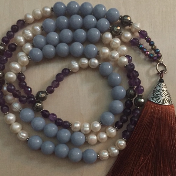 Handcrafted Prayer & meditation beaded necklace by Katherine Morris Designs - Picture 2 of 5
